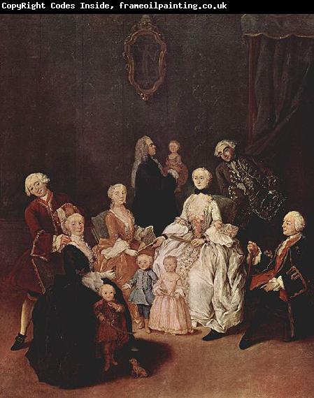Pietro Longhi Portrat einer Patrizierfamilie